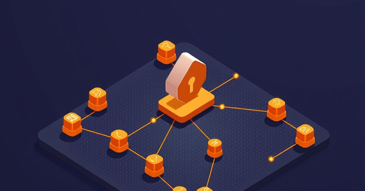 Isometric vector illustration representing langchain security vulnerabilities 2026